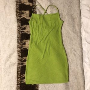 Lime Green Mini Dress size M